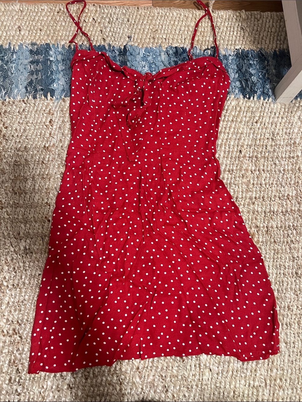 Reformation Red Polka Dot Mini Dress